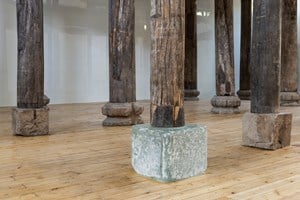 AI WEIWEI Crystal Pillar Foundation 2015. Crystal and writing on paper 52 x 52 x 41,5 cm. Courtesy: the artist and GALLERIA CONTINUA, San Gimignano / Beijing / Les Moulins. Photo by: Oak Taylor-Smith